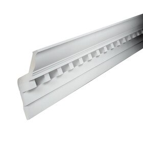 Fypon | 14-1/2in H x 10in Proj | Primed White Polyurethane | Crown Moulding | 12' Long