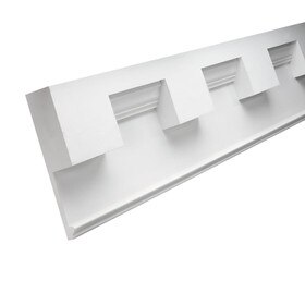 Fypon | 16in H x 3-3/4in Proj | Primed White Polyurethane | Crown Moulding | 16' Long
