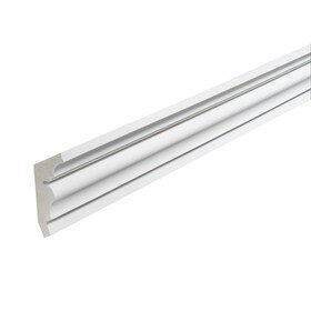 Fypon | 5-1/4in H x 4-3/8in Proj | Primed White Polyurethane | Crown Moulding | 12' Long