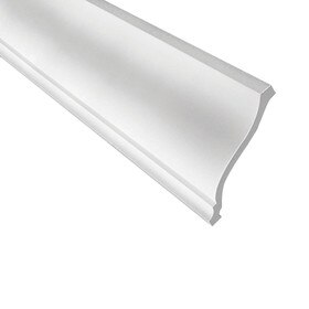 Fypon | 17-3/8in H x 14-3/4in Proj | Primed White Polyurethane | Crown Moulding | 12' Long