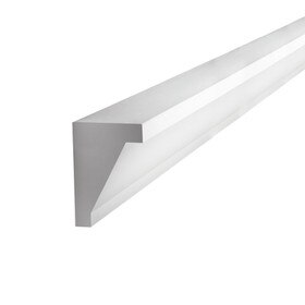 Fypon | 6-7/8in H x 5-1/8in Proj | Primed White Polyurethane Crown Moulding | Inside Corner