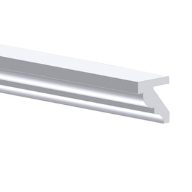 Fypon | 4-3/4in H x 6-3/4in Proj | Primed White Polyurethane Crown Moulding | Outside Corner