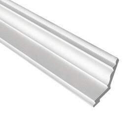 Fypon | 4-3/4in H x 4-3/4in Proj | Primed White Polyurethane | Crown Moulding | Edge Center