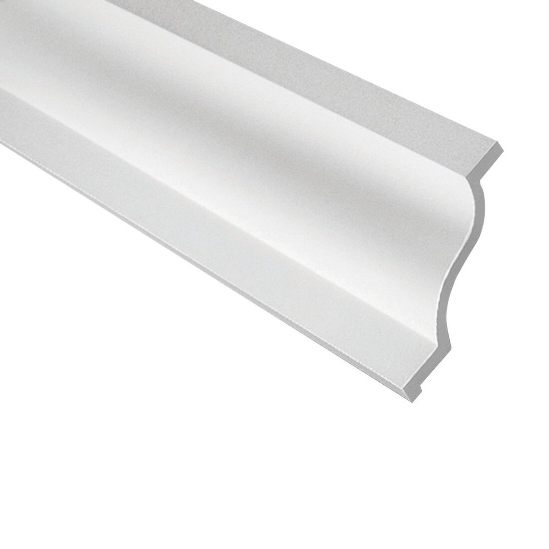 Fypon | 15-3/4in H x 9-1/2in Proj | Primed White Polyurethane | Crown Moulding | 12' Long