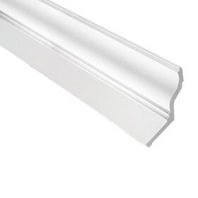Fypon | 15-1/2in H x 8-1/8in Proj | Primed White Polyurethane | Crown Moulding | 12' Long