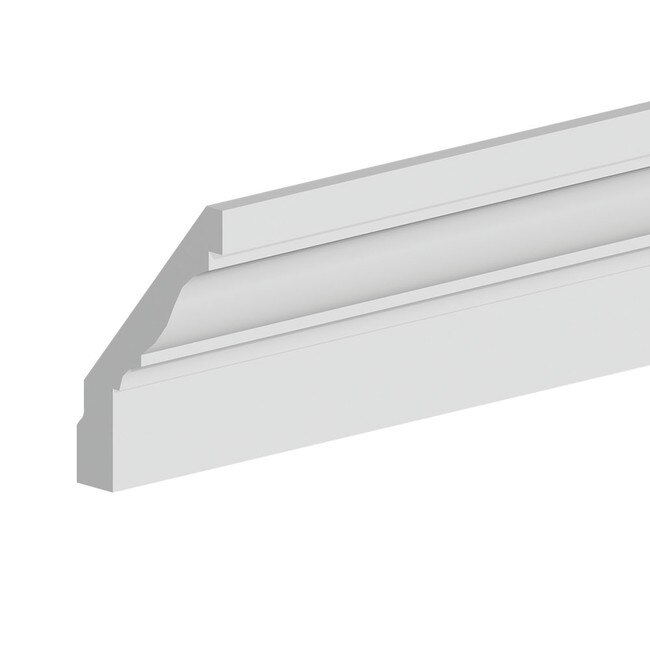 Fypon | 15in H x 10in Proj | Primed White Polyurethane | Crown Moulding | 16' Long