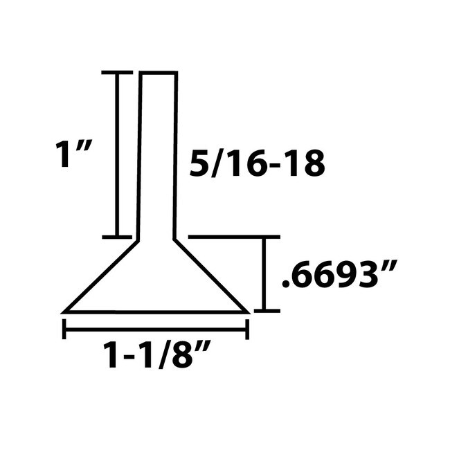 1-1/8in Dia Nickel Plated Shell with White PE Base | Monaco Leveler