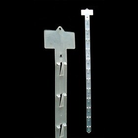 1 1/8" W X 30" Long 12 Hook Merchandising Strip