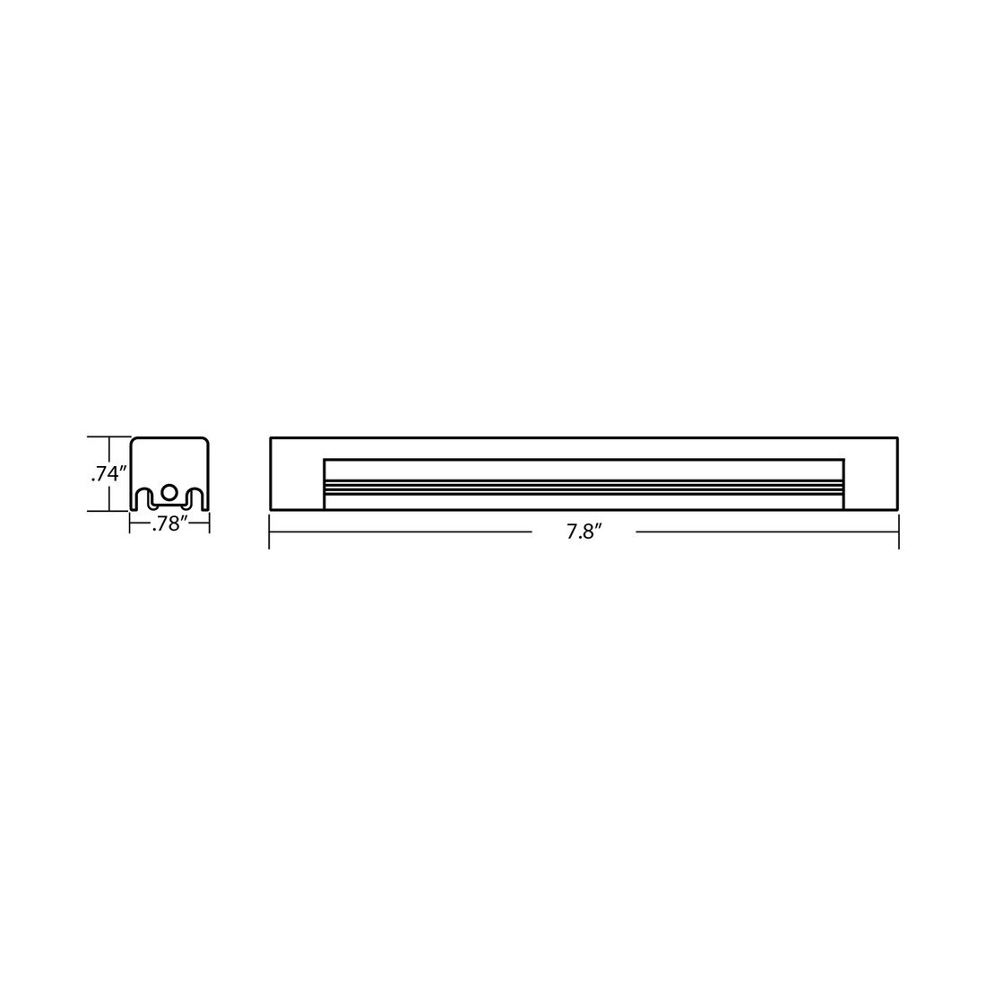 Linear Light Fixture | 24V | Silver Aluminum
