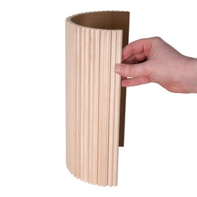 Fluted Pencil Slat Tambour Wood Panels with Narrow 3/4" Decorative Reeded Profile