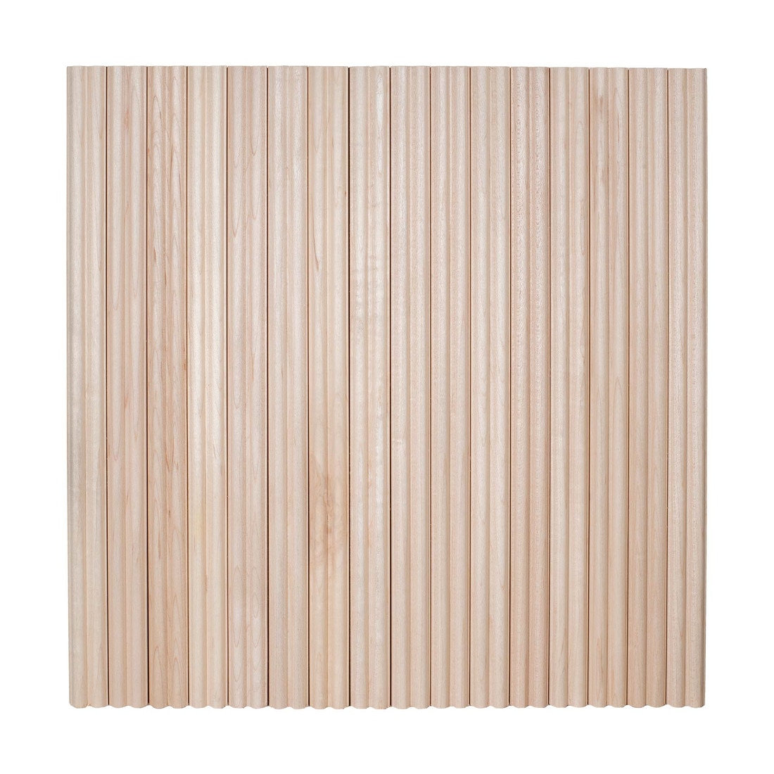 Fluted Pencil Slat Tambour Wood Panels with Narrow 3/4" Decorative Reeded Profile