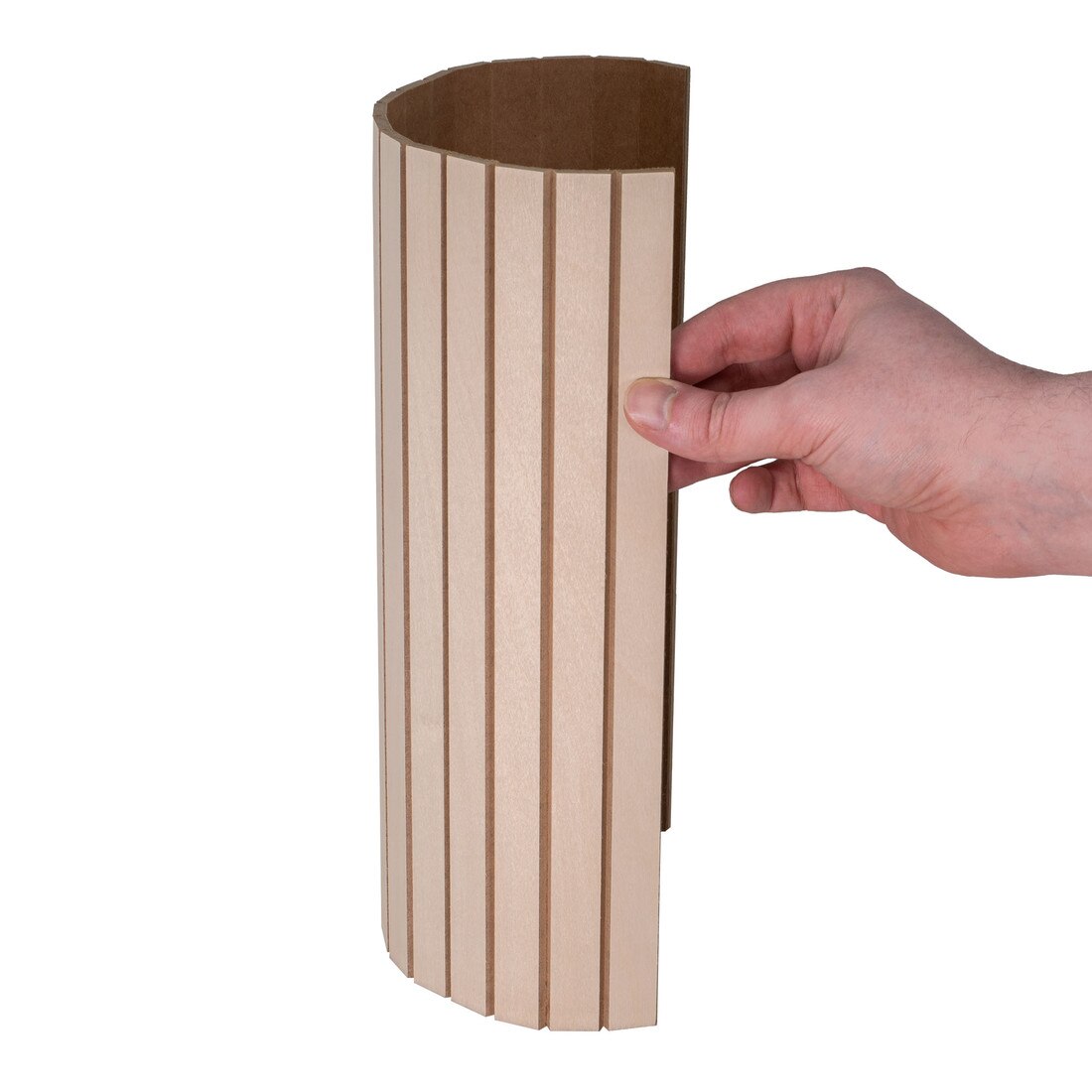 Decorative 3/4" Slat Veneer Tambour Panels for Fluted Wall & Furniture Design