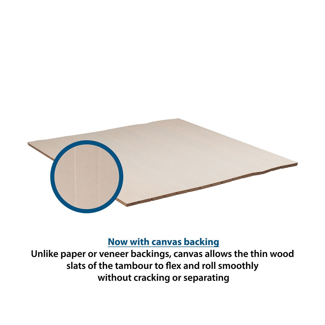 Decorative 3/4" Slat Veneer Tambour Panels for Fluted Wall & Furniture Design