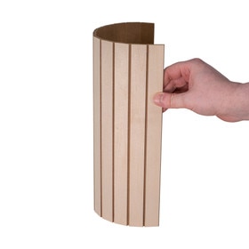 Wide Slat Veneer Tambour Wall Panels for Modern Commercial & Residential Accent Walls