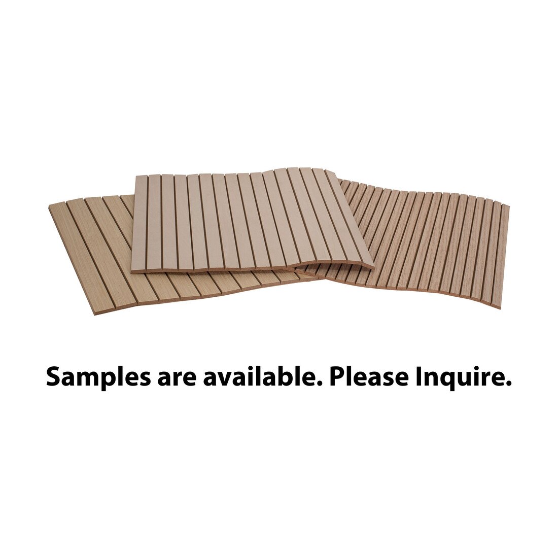 Decorative 3/4" Slat Veneer Tambour Panels for Fluted Wall & Furniture Design
