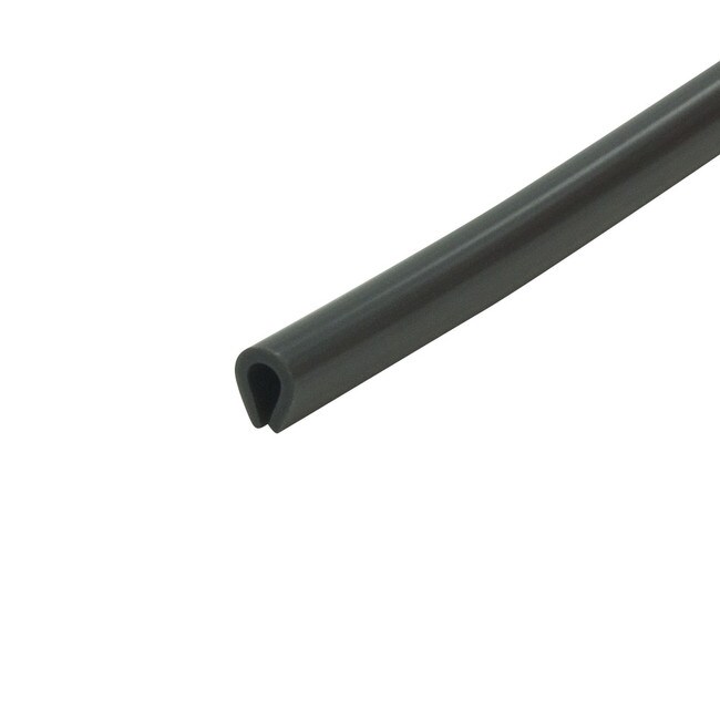 1/16in | Dark Gray Nylon | Flexible U Channel Moulding | 100ft Coil | NG-0062 Series