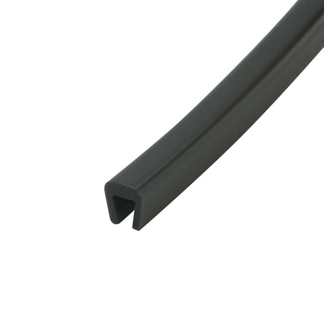 1/8in | Dark Gray Nylon | Flexible U Channel Moulding | 100ft Coil | NG-0120 Series