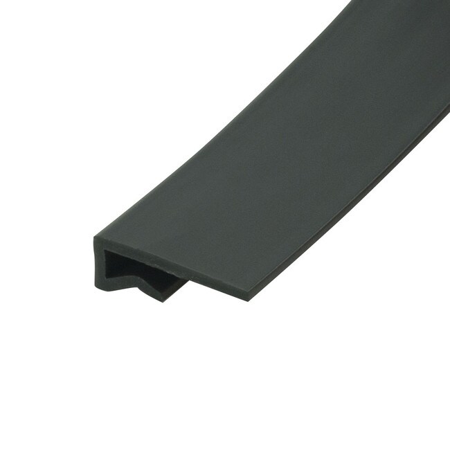 1/8in-3/16in | Dark Gray Nylon | Color Plastic Cap Moulding | 100ft Coil