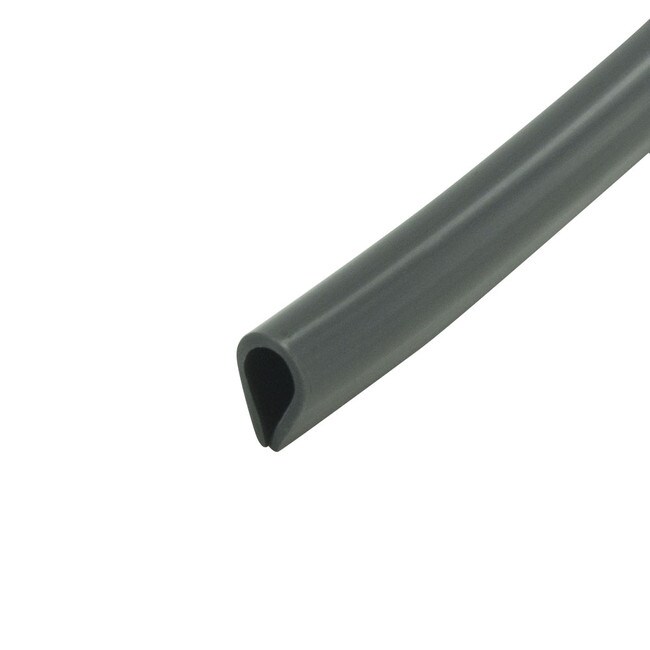 1/8in-1/4in | Dark Gray Nylon | Flexible U Channel Moulding | 100ft Coil