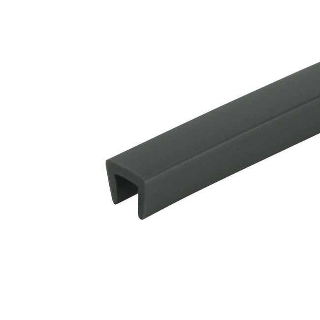 1/4in | Dark Gray Nylon | Flexible U Channel Moulding | 100ft Coil