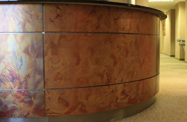 4' High x 8' Wide - .050" Thick Patina Onyx Unique Art MetLam Sheet