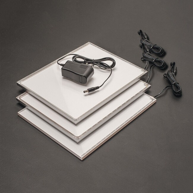 10" x 8" NOVA Sample LED Back Light Sheet in Cool Warm and Pure White with Power Supply