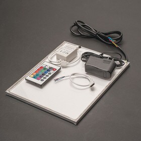 10" x 8" Nova LED Back Light Sample Kit | RGB with 1 Amp Power Supply and Controller