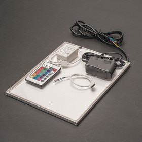10" x 8" Nova LED Back Light Sample Kit | RGB with 1 Amp Power Supply and Controller
