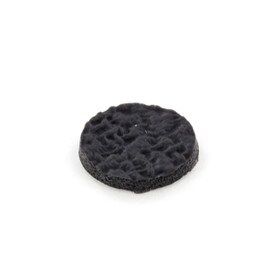 1/2in Dia | Embossed Black Thermoplastic Rubber | Round Non-Skid Pad