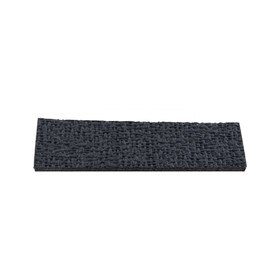 1in H x 3in W | Embossed Black Thermoplastic Rubber | Square Non-Skid Pad