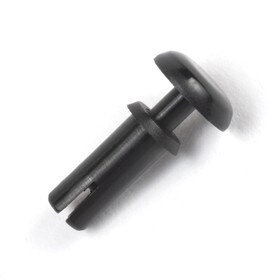 .317" Diameter Black Nylon Snap Rivet