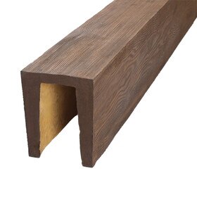 11-3/4in W x 14-3/4in H | Polyurethane New World Faux Wood Beam | 14ft Long