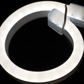 9/16" (14 mm) Wide LED Neon | Cool White 6000K 4 Watts Per Foot 120V IP65 | 164' Roll