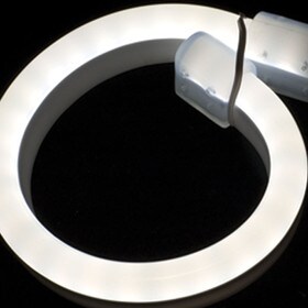 3/8" (10 mm) Wide LED Neon Light | Cool White 6000K 16 Watts Per Foot 24V IP65 | 33' Roll