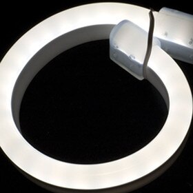 3/8" (10 mm) Wide LED Neon Light | Cool White 6000K 16 Watts Per Foot 24V IP65 | 33' Roll