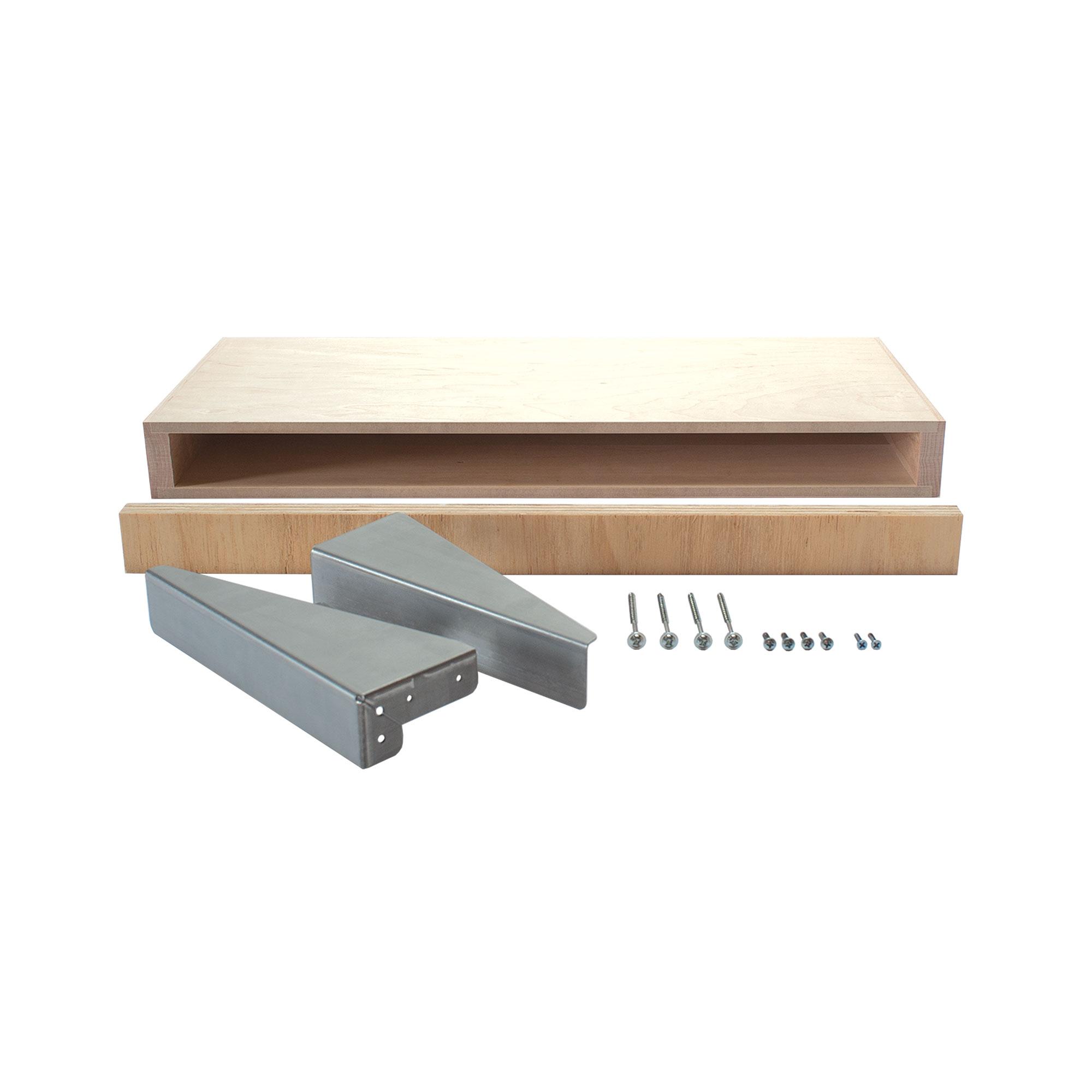 Wood Floating Shelf Kit 24in Long OFS 1024