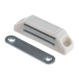 1/2in H x 5/8in W x 1-13/16in Long | Plastic Magnetic Catch with Strike Plate | OI-121 Series