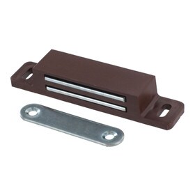 9/16" High x 11/16" Wide x 3-3/8" Long Brown ABS Plastic Magnetic Catch