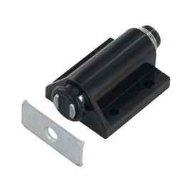 3/4in H x 1-7/8in W x 1-3/16in Long | Black ABS | Plastic Magnetic Push Latch | OI-346 Series