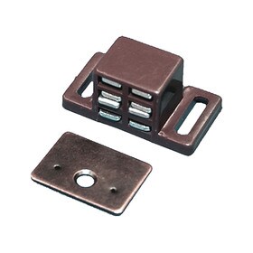 15/16in H x 15/16in W x 1-7/8in Long | Brown ABS | Plastic Super Strong Magnetic Catch | OI-418 Series