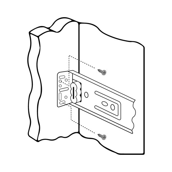 OI-S5000B-S | Zinc Finish Metal Rear Mounting Bracket for OI-5000 Series