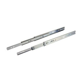 OI-6000S Series | Clear Zinc Cold Rolled Steel | 100lb. Capacity | Soft Close Full Extension Drawer Slide