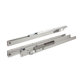 OI-771-22 | 22in White Powder Coated Cold Rolled Steel 275lb. Capacity Heavy Duty Full Extension Pantry Cabinet Pull-Out Drawer Slide