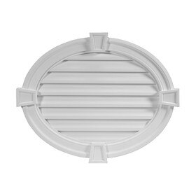 Fypon | Horizontal Oval Louver With Trim & Keystones