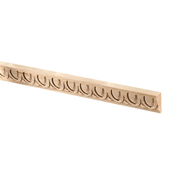 5/8" Wide x 5/16" Projection Maple Egg and Dart Moulding 8' Length