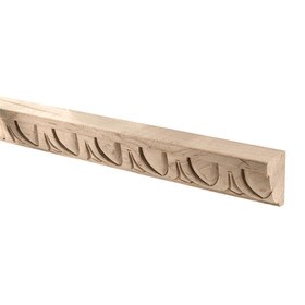 1-1/4" Wide x 7/8" Projection Maple Egg and Dart Moulding 8' Length