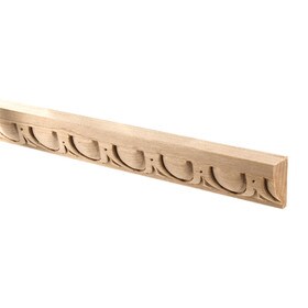 1" Wide x 9/16" Projection Maple Egg and Dart Moulding 4' Length
