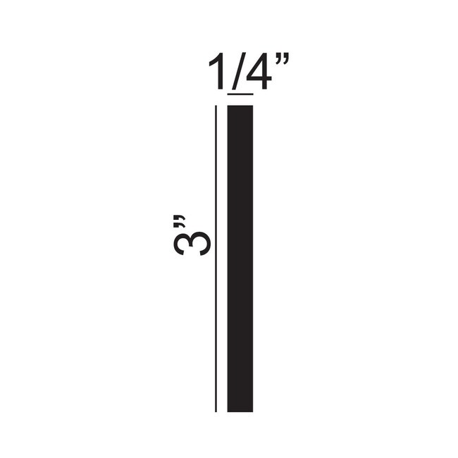 3" Wide x 1/4" Projection Maple Fluted Accent Moulding 4' Length