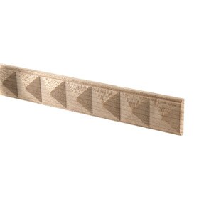 1" Wide x 1/4" Projection Unfinished Maple Wood Square Accent Moulding 8' Length