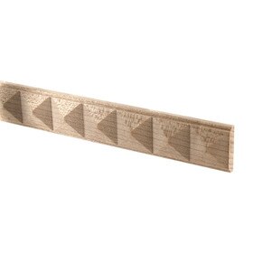 1" Wide x 1/4" Projection Unfinished Maple Wood Square Accent Moulding 8' Length
